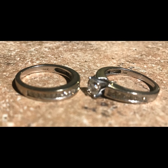 14K white gold Kay Jewelers bridal set - Picture 2 of 4